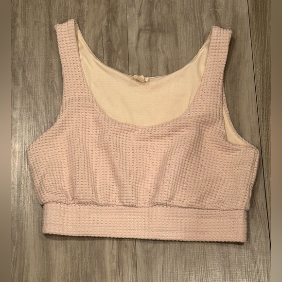 Surf Gypsy Knit Basket Cream Crop Top​ - Picture 2 of 7